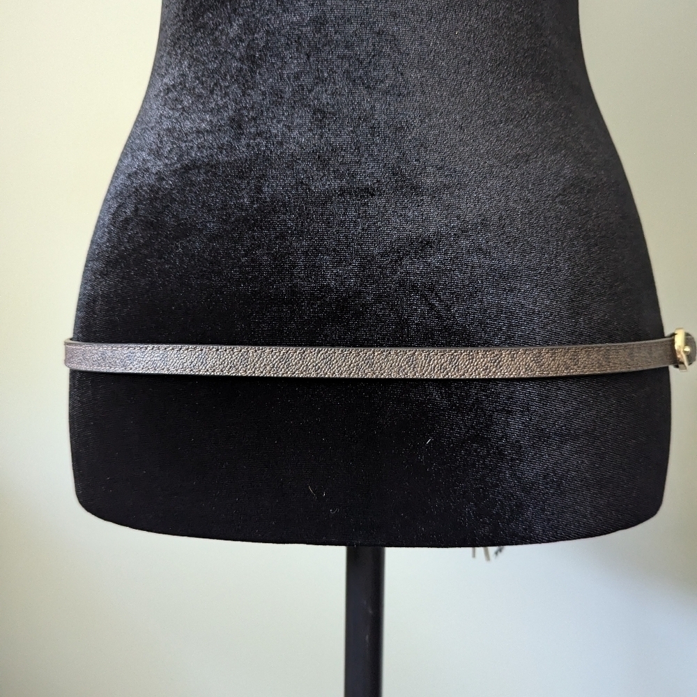 Michael Kors Signature Logo Leather Belt Bag Fanny Pack Black Zip Top Size M - Picture 4 of 6